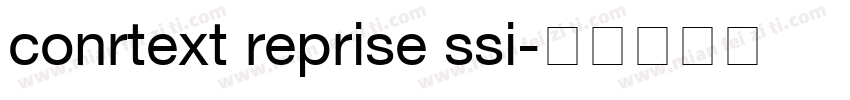 conrtext reprise ssi字体转换